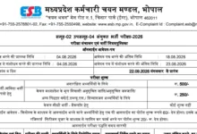 MPESB Group-2 Sub Group-4 Patwari  Recruitment 2026 Notification Released & Apply Online for 2106 Posts