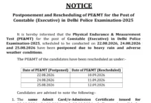 Delhi Police Constable (Executive-7201 Posts) Exam Date & Admit Card 2025 Released, Check Now