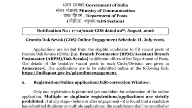 India Post GDS Recruitment 2026 Notification Released & Apply Online for 25000+ Posts