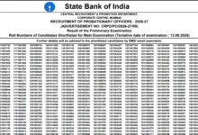SBI Probationary Officer (PO-1500 Posts) Result 2026 Released – Download Merit List PDF