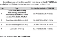 Delhi Police Constable (Executive-7201 Posts) Exam Date & Admit Card 2025 Released, Check Now