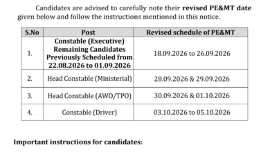 Delhi Police Constable (Driver-660 Posts) Exam Date & Admit Card 2025 Released, Check Now