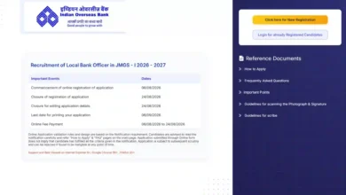Indian Overseas Bank (IOB) Local Bank Officer (LBO) Recruitment 2026 Notification Released for 250 Posts, Apply Online