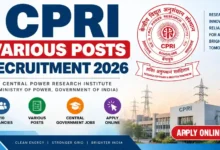 CPRI Recruitment 2026 Notification Released for 110 Various Posts, Apply Online