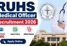 RUHS Medical Officer (MO) Recruitment 2026 Notification Released & Apply Online for 600 Posts