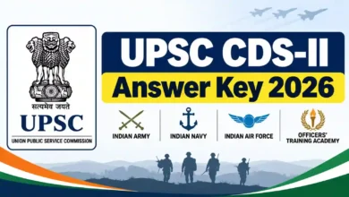 UPSC CDS-II (451 Posts) Answer Key 2026 Released, Download Response Sheet PDF