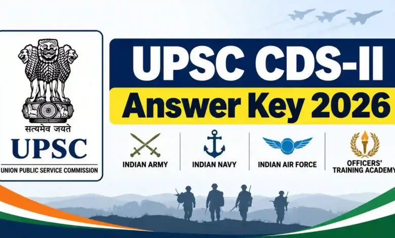 UPSC CDS-II (451 Posts) Answer Key 2026 Released, Download Response Sheet PDF