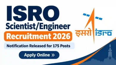 ISRO Scientist / Engineer Recruitment 2026 Notification Released for 175 Posts, Apply Online