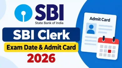 SBI Clerk (9124 Posts) Exam Date & Admit Card 2026 Released, Check Now