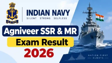 Indian Navy Agniveer SSR & MR Exam Result 2026 Released – Check From This Link
