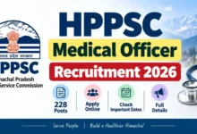 HPPSC Medical Officer Recruitment 2026 Notification Released & Apply Online for 228 Posts