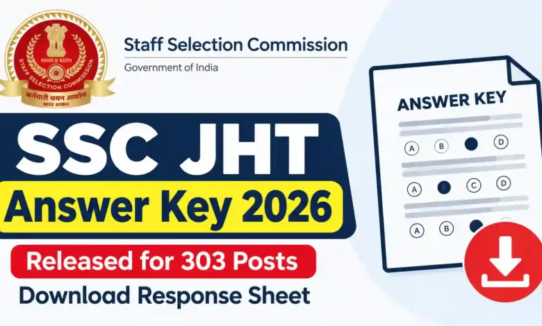 SSC JHT (303 Posts) Answer Key 2026 Released, Download Response Sheet