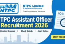 NTPC Assistant Officer Recruitment 2026 Notification Released & Apply Online