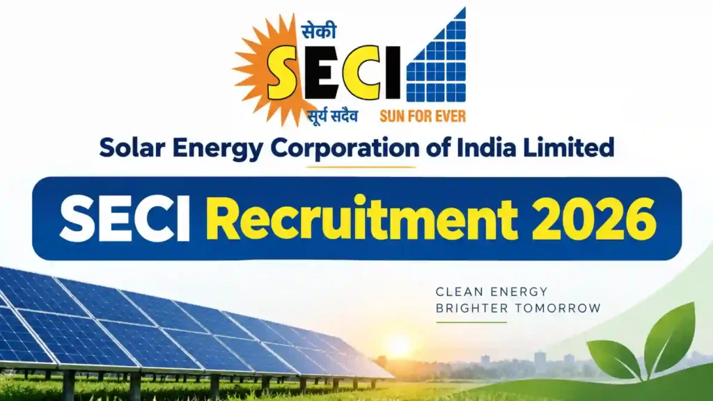 SECI Recruitment 2026 Notification Released for Various Posts; Apply Online
