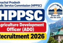 HPPSC Agriculture Development Officer (ADO) Recruitment 2026 Notification Released & Apply Online