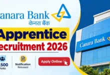 Canara Bank Apprentice Recruitment 2026 Notification Released & Apply Online for 3500 Graduate Apprentice Posts