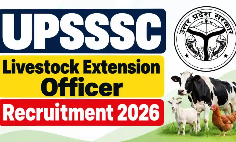 UPSSSC Livestock Extension Officer Recruitment 2026 Notification Released for 1251 Posts, Apply Online