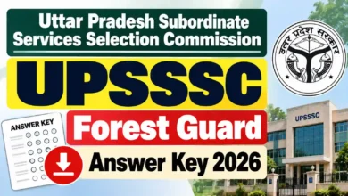 UPSSSC Forest Guard (708 Posts) Answer Key 2026 Released – Download Official Response Sheet PDF