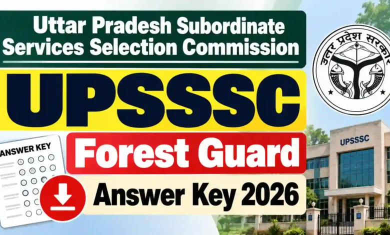 UPSSSC Forest Guard (708 Posts) Answer Key 2026 Released – Download Official Response Sheet PDF