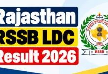 Rajasthan RSSB LDC (10644 Posts) Result 2026 Released, Download Merit List & Cut-Off PDF