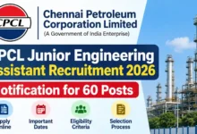 CPCL Junior Engineering Assistant Recruitment 2026 Notification for 60 Posts, Apply Online