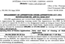 Railway ICF Apprentice Recruitment 2026 Notification Released for 1010 Posts, Apply Online