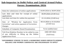 SSC CPO Sub-Inspector Recruitment 2026 Notification Released & Apply Online for 1871 Posts
