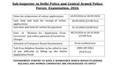 SSC CPO Sub-Inspector Recruitment 2026 Notification Released & Apply Online for 1871 Posts
