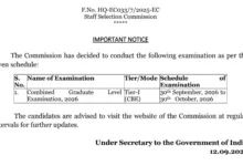 SSC CGL (Graduate Level-12256 Various Posts) Exam Date & Admit Card 2026 Released, Check Now