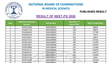 NBEMS NEET PG 2026 Result Released, Download Cut Off & Score Card PDF