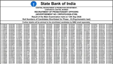 SBI Probationary Officer (PO-1500 Posts) Result 2026 Released – Download Merit List PDF