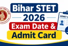 Bihar STET 2026 Exam Date & Admit Card Released, Check Now
