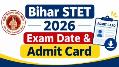 Bihar STET 2026 Exam Date & Admit Card Released, Check Now