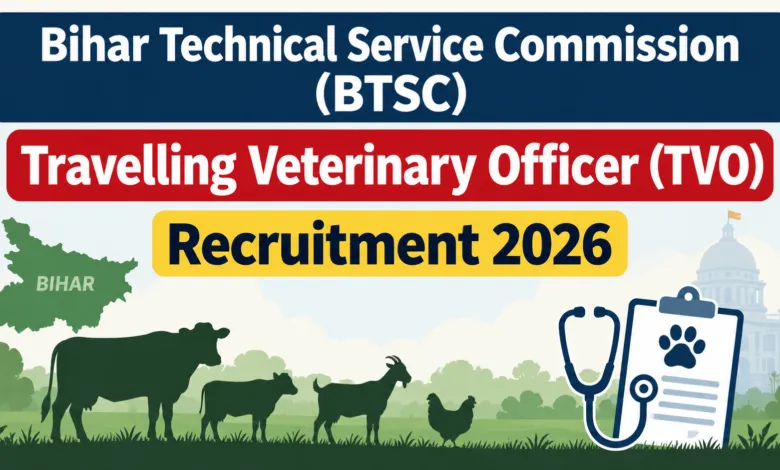 Bihar BTSC Travelling Veterinary Officer (TVO) Recruitment 2026 Notification Released for 787 Posts, Apply Online