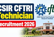 CSIR CFTRI Technician Recruitment 2026 Notification Released, Apply Online
