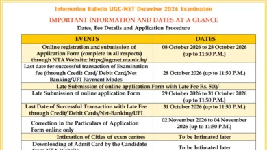 NTA UGC NET December 2026 Notification Released & Apply Online