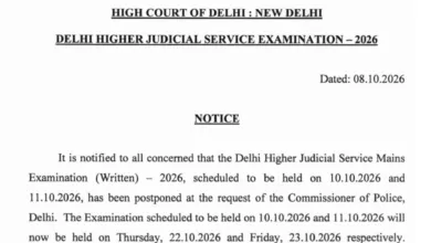 Delhi High Court Higher Judicial Service (HJS) Exam Date & Admit Card 2026 Released, Check Now