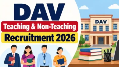 DAV Teaching & Non-Teaching Recruitment 2026 Notification Released, Apply Online