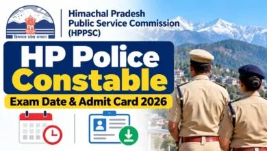 HPPSC HP Police Constable (734 Posts) Exam Date & Admit Card 2026 Released, Check Now