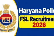 Haryana Police FSL Recruitment 2026 Notification Released for Various Posts, Apply Offline