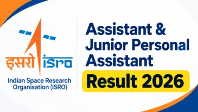 ISRO Assistant & Junior Personal Assistant (242 Posts) Result 2026 Released, Download Merit List PDF
