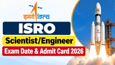 ISRO Scientist & Engineer (175 Posts) Exam Date & Admit Card 2026 Released, Check Now