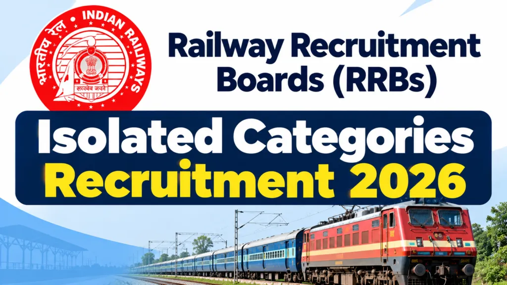 Railway RRB CEN 09/2026 Isolated Categories Recruitment 2026 Notification Released for 195 Posts, Apply Online