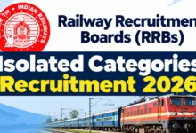 Railway RRB CEN 09/2026 Isolated Categories Recruitment 2026 Notification Released for 195 Posts, Apply Online