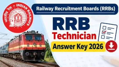 Railway RRB CEN 02/2026 Technician (7325 Posts) Answer Key 2026 Released, Download Response Sheet PDF
