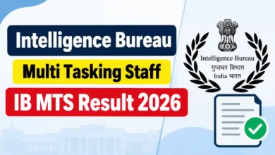 Intelligence Bureau (IB) Multi Tasking Staff (MTS-362 Posts) Result 2026 Released, Download Merit List PDF