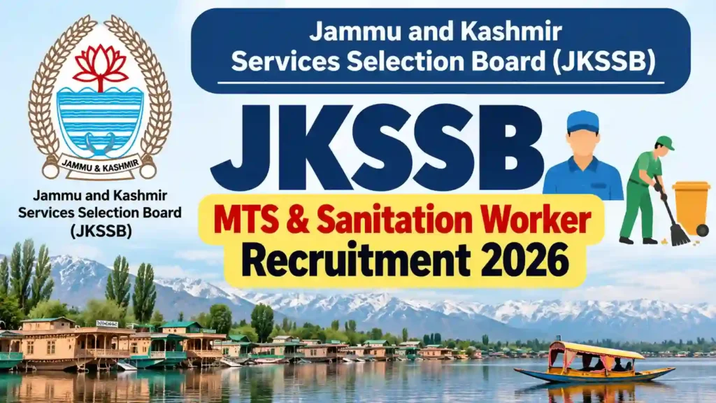 JKSSB MTS & Sanitation Worker Recruitment 2026 Notification Released for 2863 Posts, Apply Online