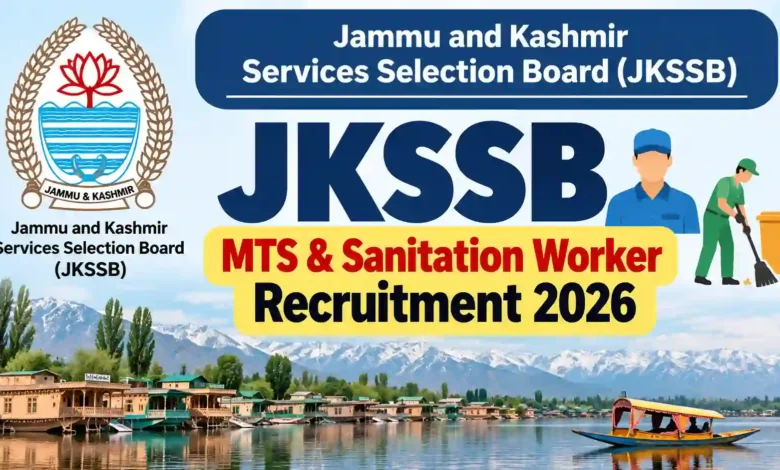 JKSSB MTS & Sanitation Worker Recruitment 2026 Notification Released for 2863 Posts, Apply Online