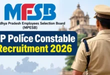 MPESB MP Police Constable Recruitment 2026 Notification Released & Apply Online for 7500 Posts