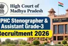 MP High Court (MPHC) Stenographer & Assistant Grade-3 Recruitment 2026 Notification Released for 418 Posts, Apply Online